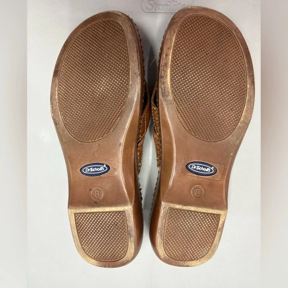 Dr. Scholl's Air Pillo Thong Leather Sandals Womens Flip Flops Wedge Shoes Sz 8 - Picture 11 of 12